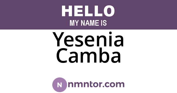 Yesenia Camba