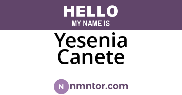Yesenia Canete