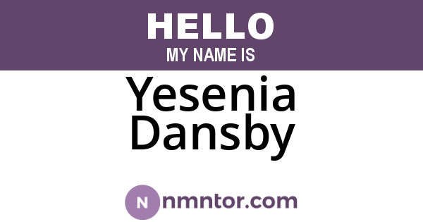 Yesenia Dansby