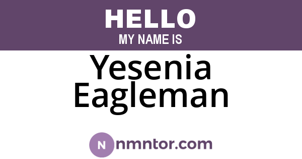 Yesenia Eagleman