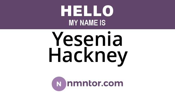 Yesenia Hackney