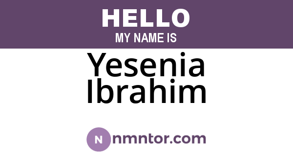 Yesenia Ibrahim