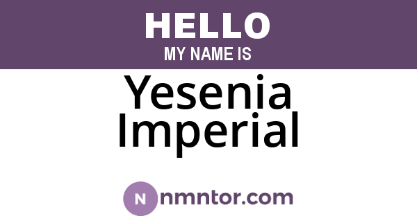 Yesenia Imperial