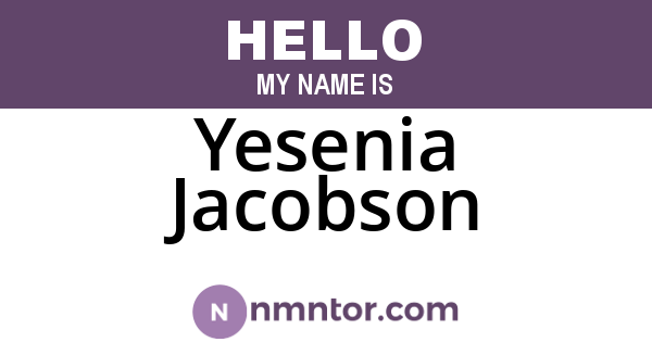 Yesenia Jacobson
