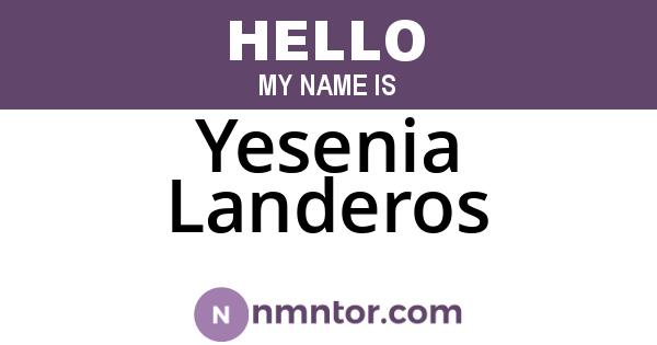Yesenia Landeros