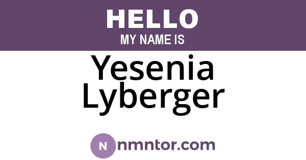 Yesenia Lyberger