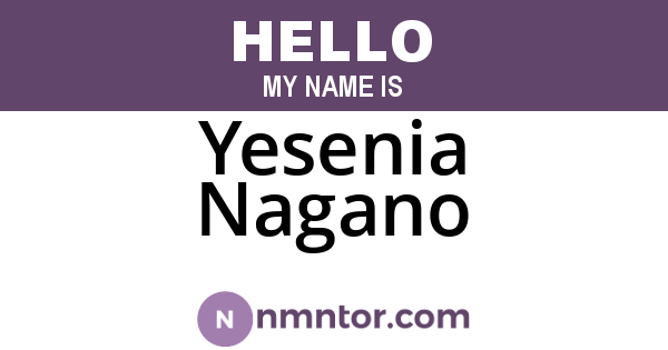Yesenia Nagano