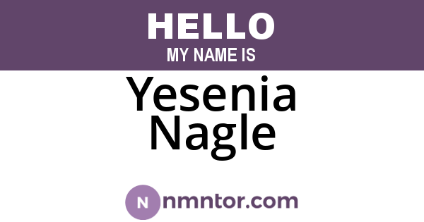 Yesenia Nagle