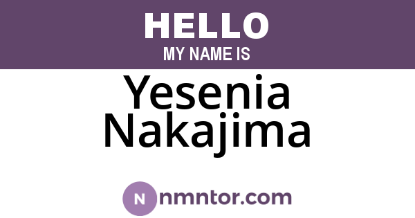Yesenia Nakajima
