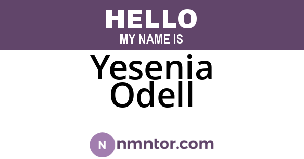 Yesenia Odell