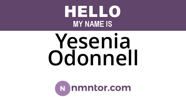 Yesenia Odonnell