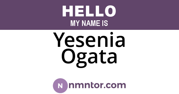 Yesenia Ogata
