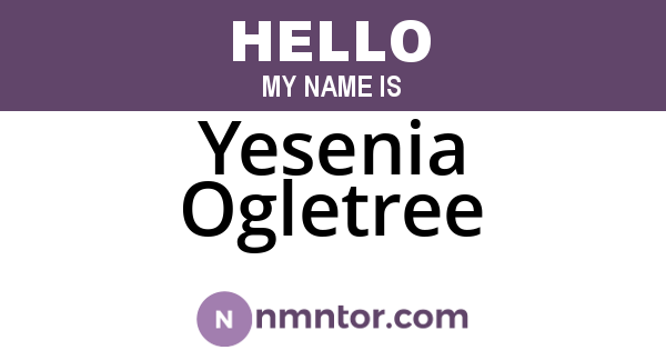 Yesenia Ogletree