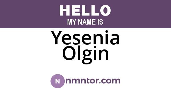 Yesenia Olgin