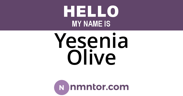 Yesenia Olive