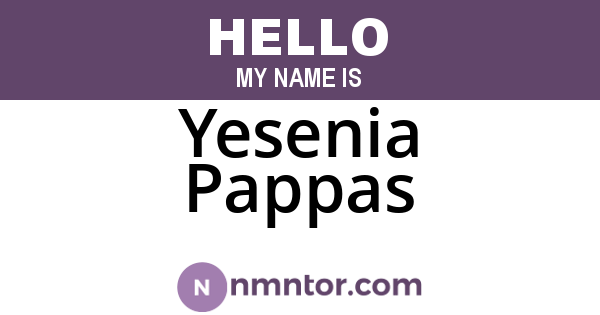 Yesenia Pappas
