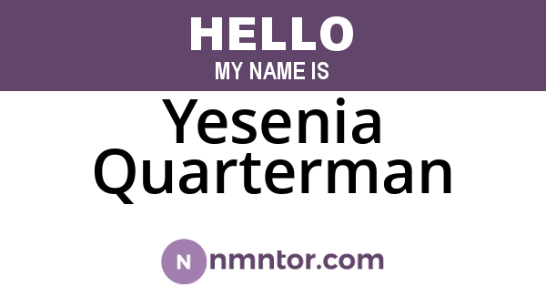 Yesenia Quarterman
