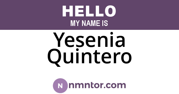 Yesenia Quintero
