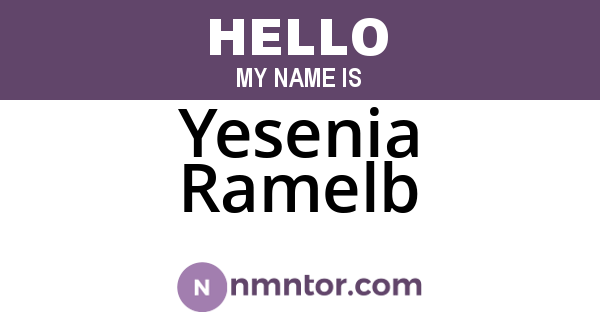 Yesenia Ramelb