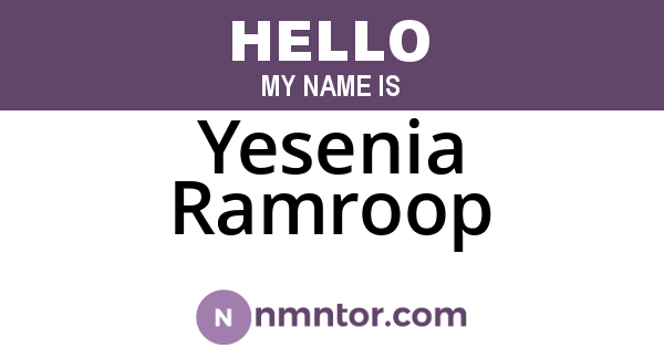 Yesenia Ramroop