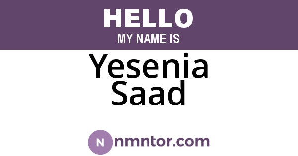 Yesenia Saad