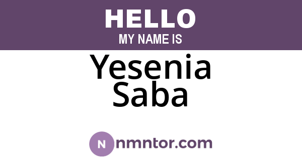 Yesenia Saba