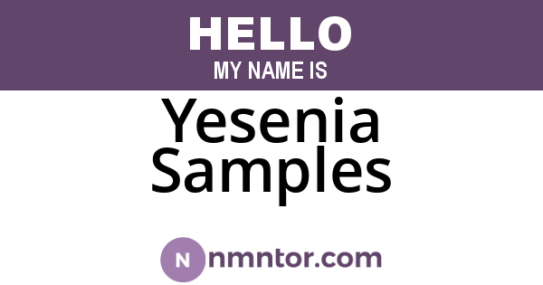 Yesenia Samples