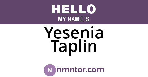 Yesenia Taplin