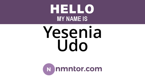 Yesenia Udo