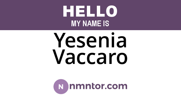 Yesenia Vaccaro