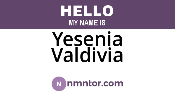 Yesenia Valdivia