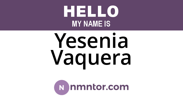 Yesenia Vaquera