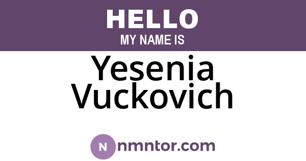 Yesenia Vuckovich