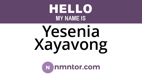 Yesenia Xayavong
