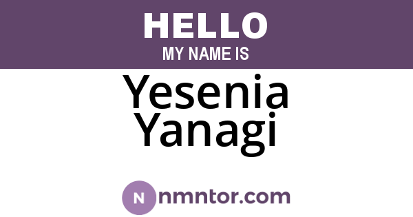 Yesenia Yanagi