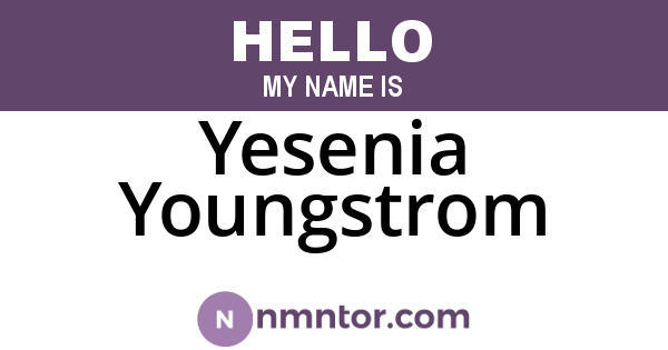 Yesenia Youngstrom