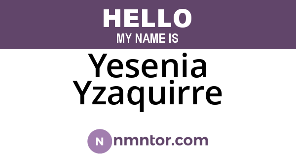 Yesenia Yzaquirre