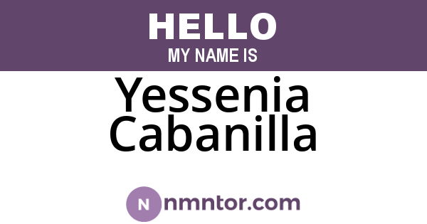 Yessenia Cabanilla