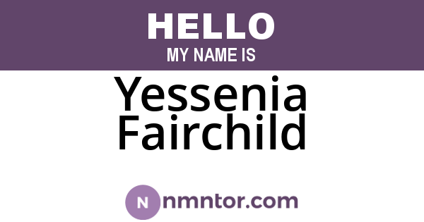 Yessenia Fairchild
