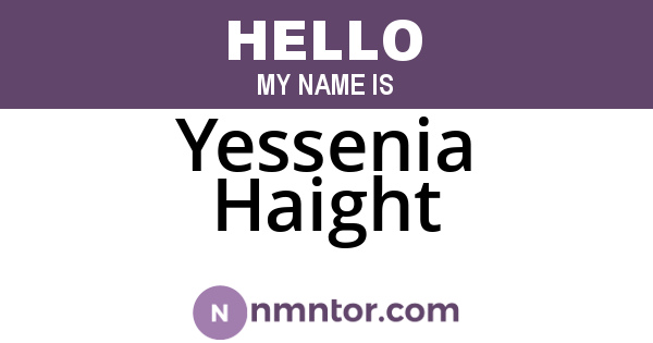 Yessenia Haight