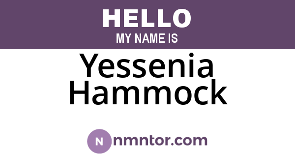 Yessenia Hammock