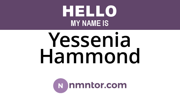 Yessenia Hammond