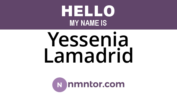 Yessenia Lamadrid