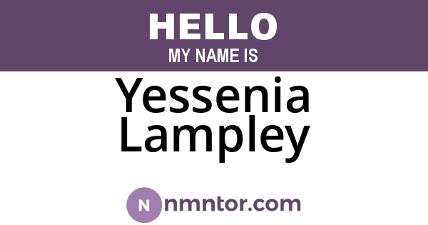 Yessenia Lampley