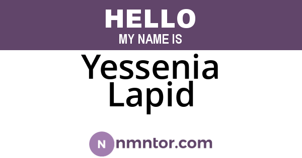 Yessenia Lapid