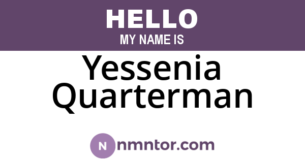 Yessenia Quarterman