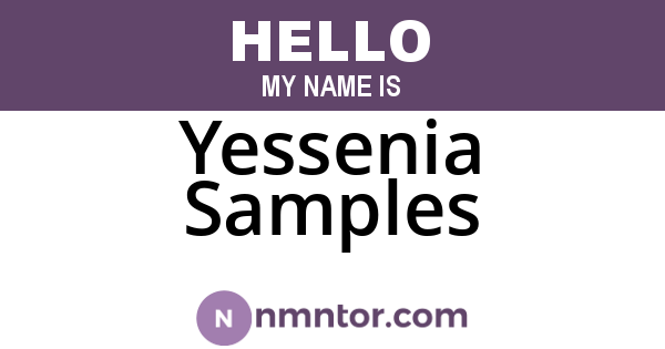 Yessenia Samples