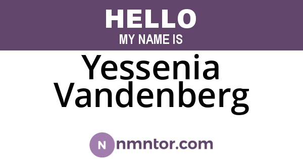 Yessenia Vandenberg