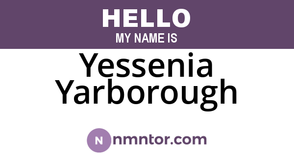 Yessenia Yarborough