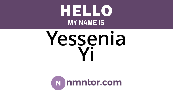 Yessenia Yi